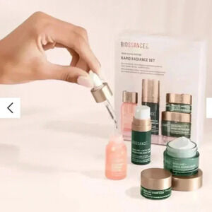 NIB BIOSSANCE Rapid Radiance Skin Care Travel Size Set For Women & Men.